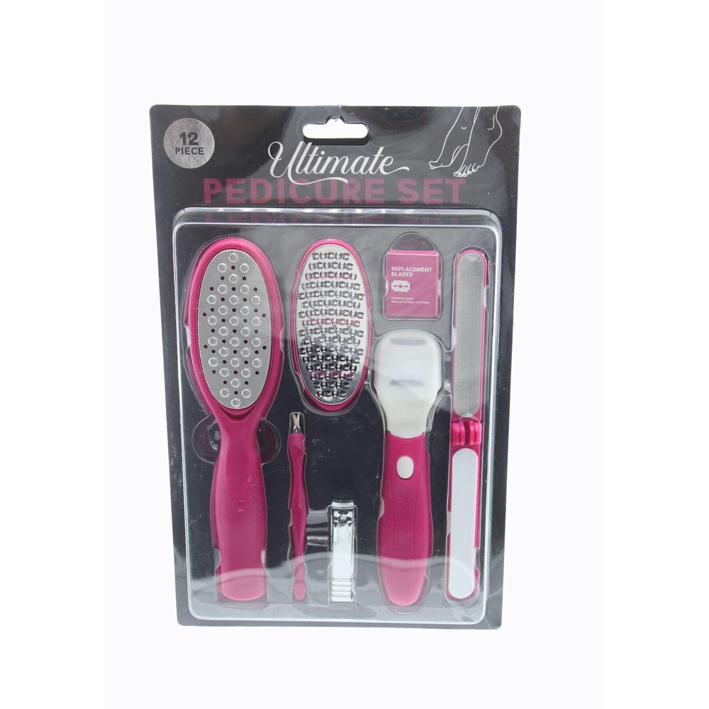 2 Pack Pedicure Set Ultimate 12 Pcs Pedicure Set